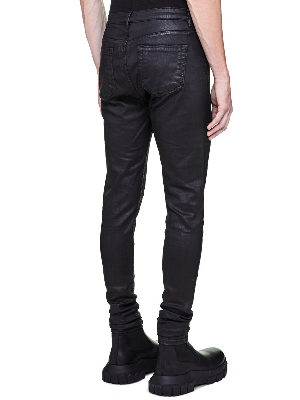 Rick Owens DRKSHDW Detroit Waxed Jeans-DU20F1366-SBW – Acroera