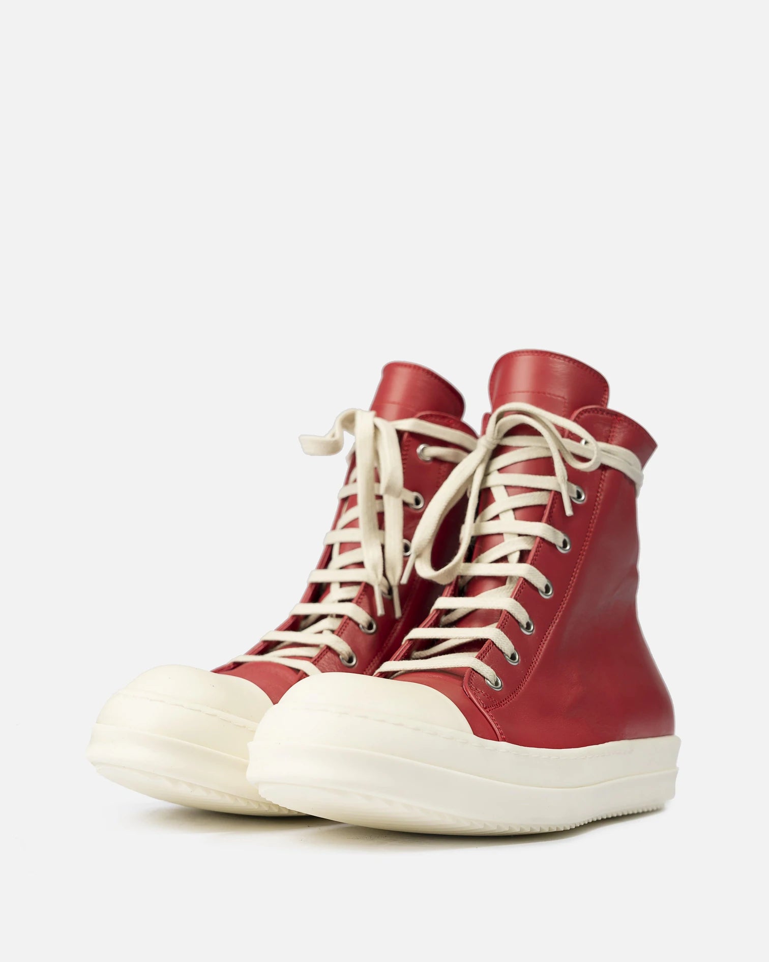 Rick Owens High Top Lace-Up Ramones Sneakers – Acroera