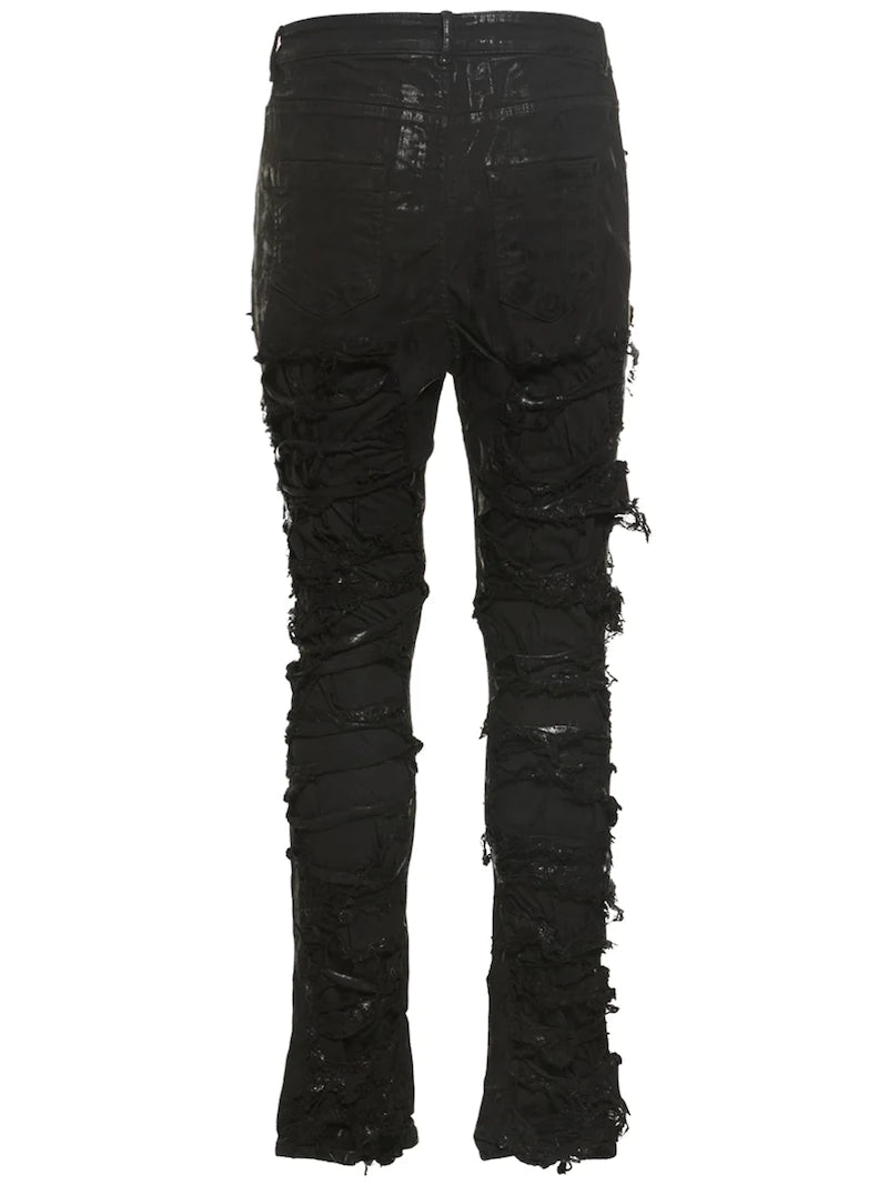 Rick Owens DRKSHDW Slashed Detroit Cut Jeans