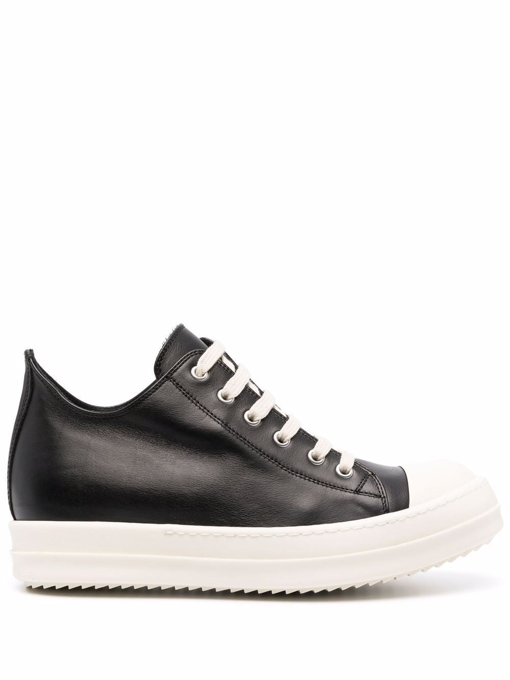 Rick Owens Low-Top Leather Ramones Sneakers – Acroera