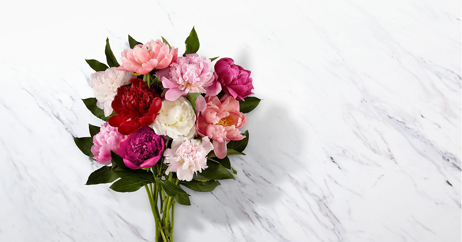 In Full Bloom Peony Bouquet