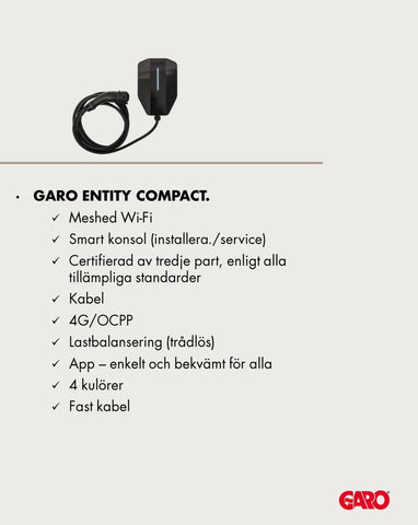 Garo Entity Compact laddbox FAQ