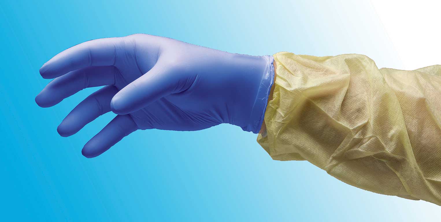 Nitrile surgical clearance gloves