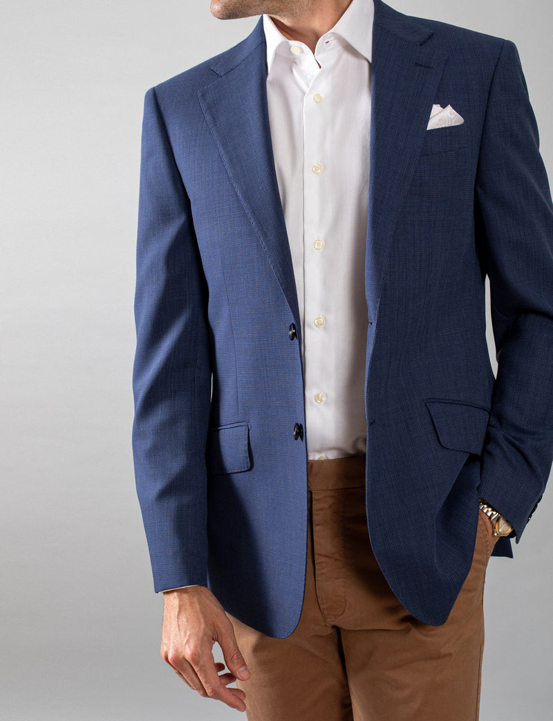Blue Twill Sports Coat, Buy Sport's Coat, Men's Blazer | Hardy Amies ...