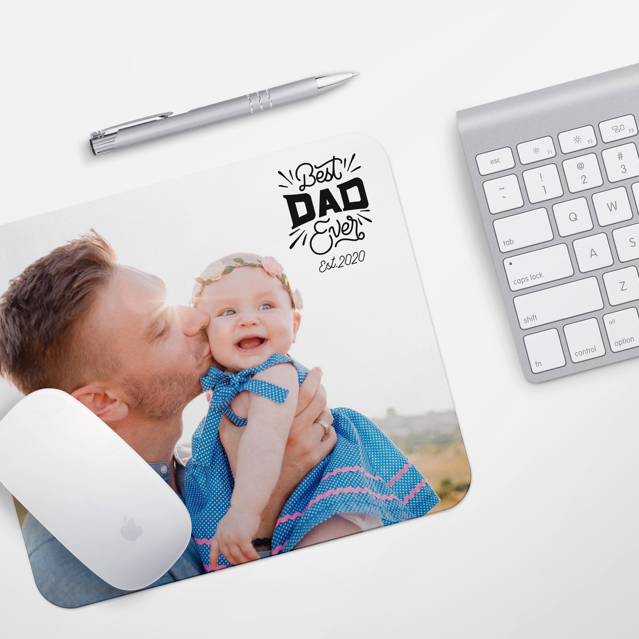 Photo Mouse Pad Fathers Day Gift from Son Dad Mouse Pad Fathers Day Gi –  Iconica Design
