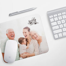 Load image into Gallery viewer, Photo Mouse Pad Fathers Day Gift from wife Family is everything Mouse Pad Fathers Day Gift Ideas Dad Office decor Personalized Mouse Pad
