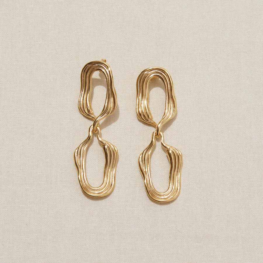 In Conversation Dangle Earring, 18ct Gold Plated