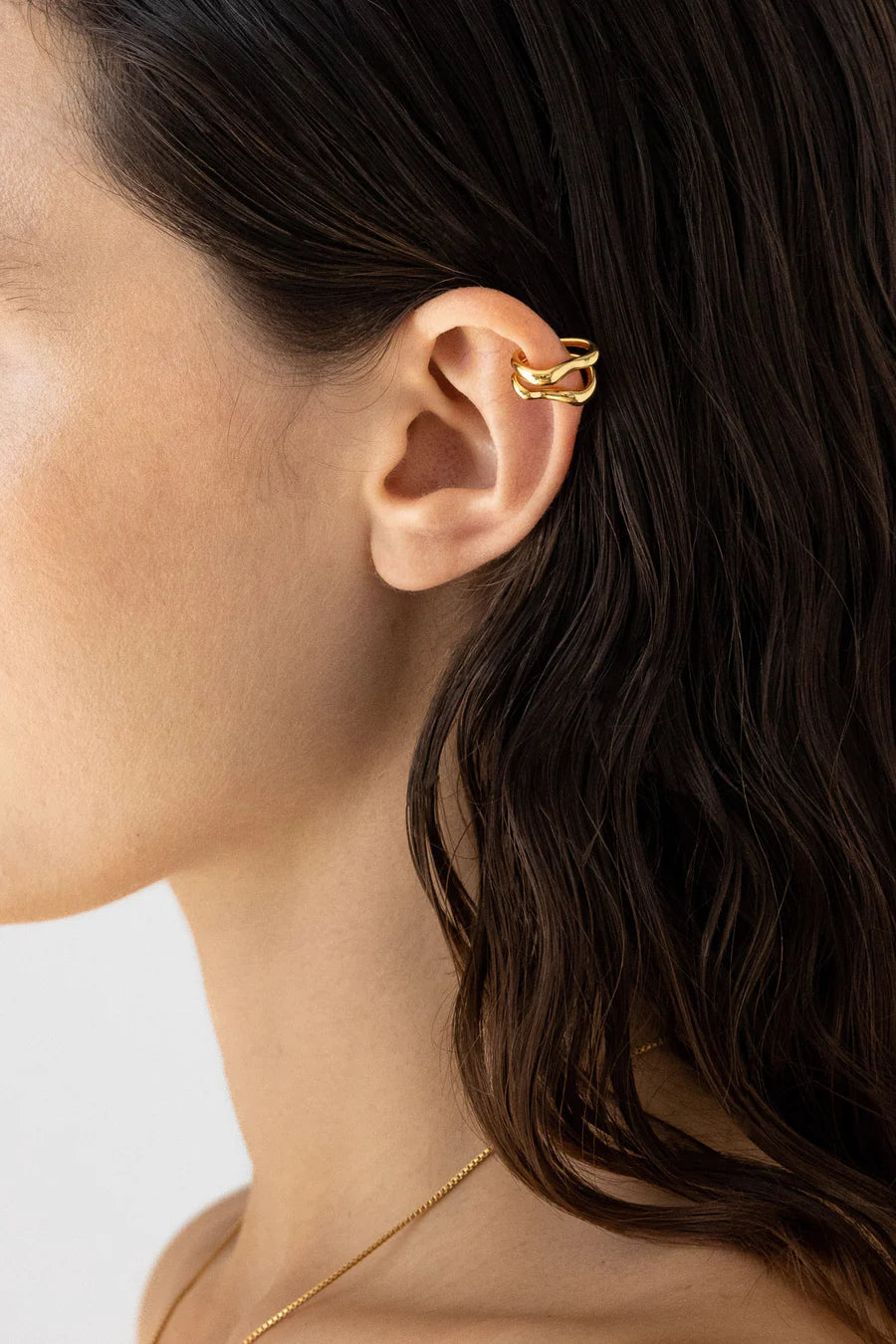 Swirl Ear Cuff Set, 14k Vermeil