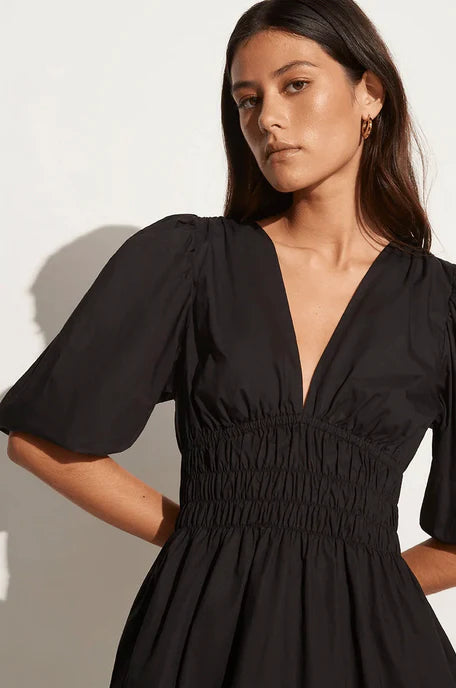 Image of Valledoria Mini Dress, Black