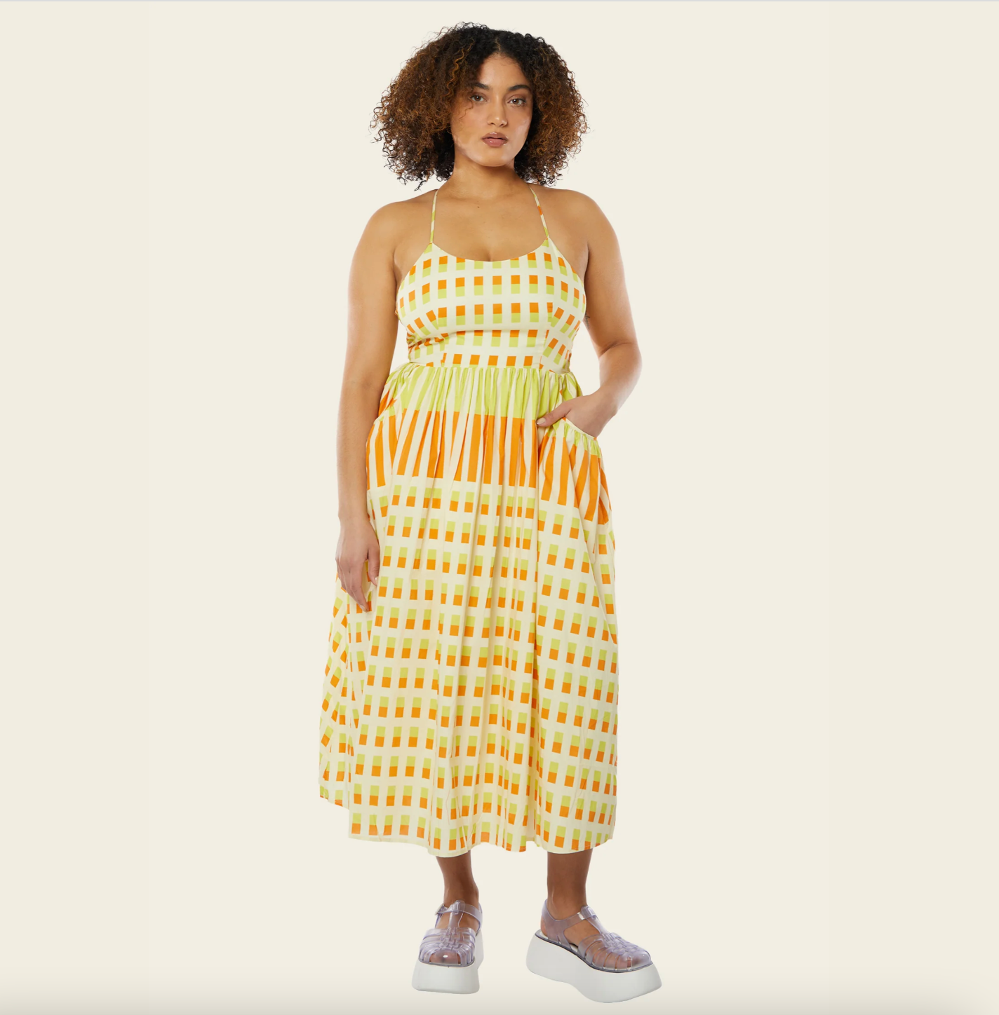 Libra Midi Dress, Sunrise