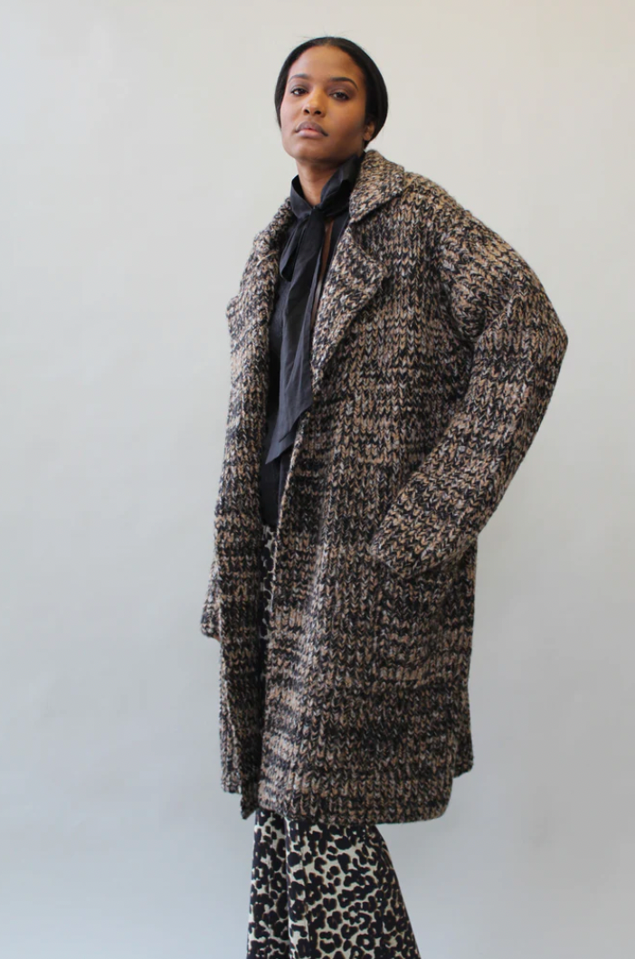 Sweater Coat, Camel Mix