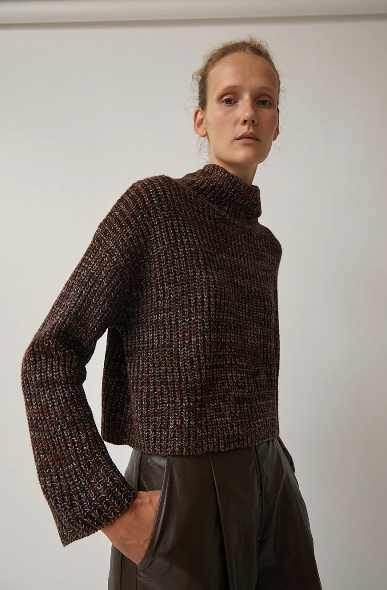 Aries Sweater, Brown Multi