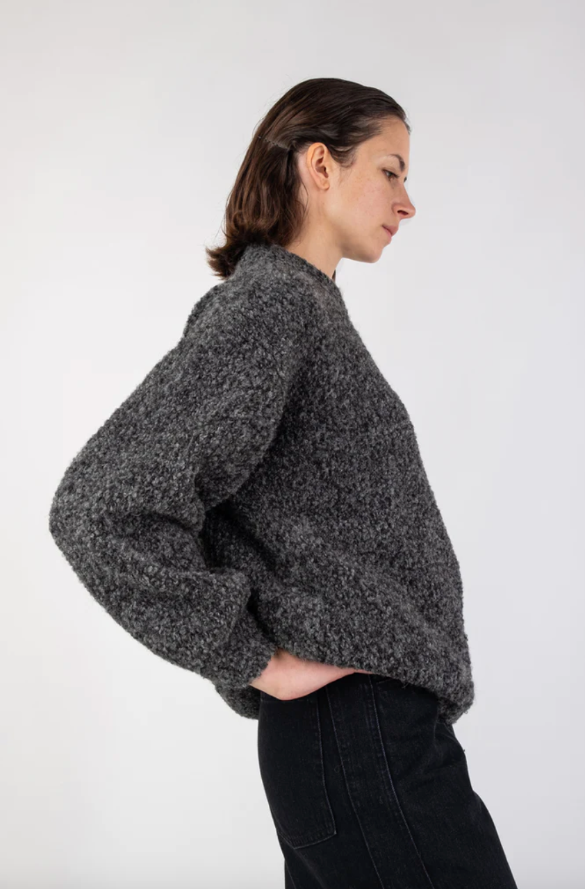Twist Sweater, Charcoal