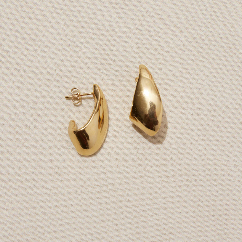 Frame of Mind Earrings, 18ct Gold Plated