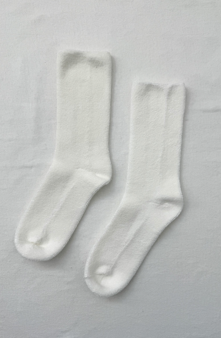 Extended Cloud Socks, Classic White