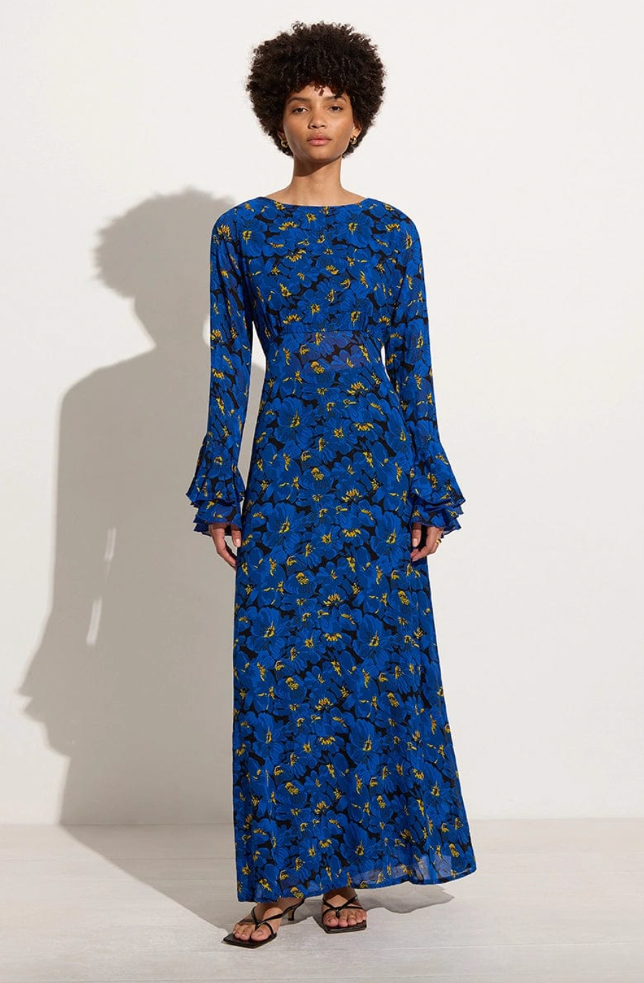 La Joya Maxi Dress, El Limon Floral Blue