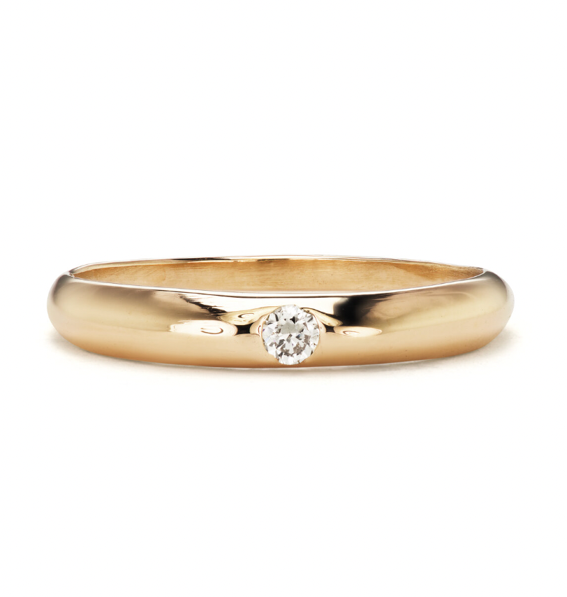 Diamond Barnes Ring, Yellow Gold