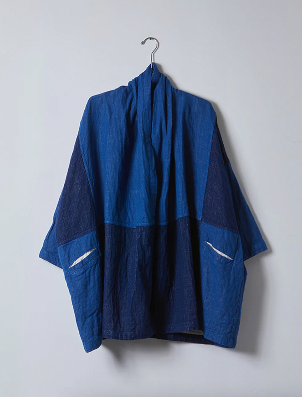 Haori Coat Patchwork, Blue / Indigo Patchwork