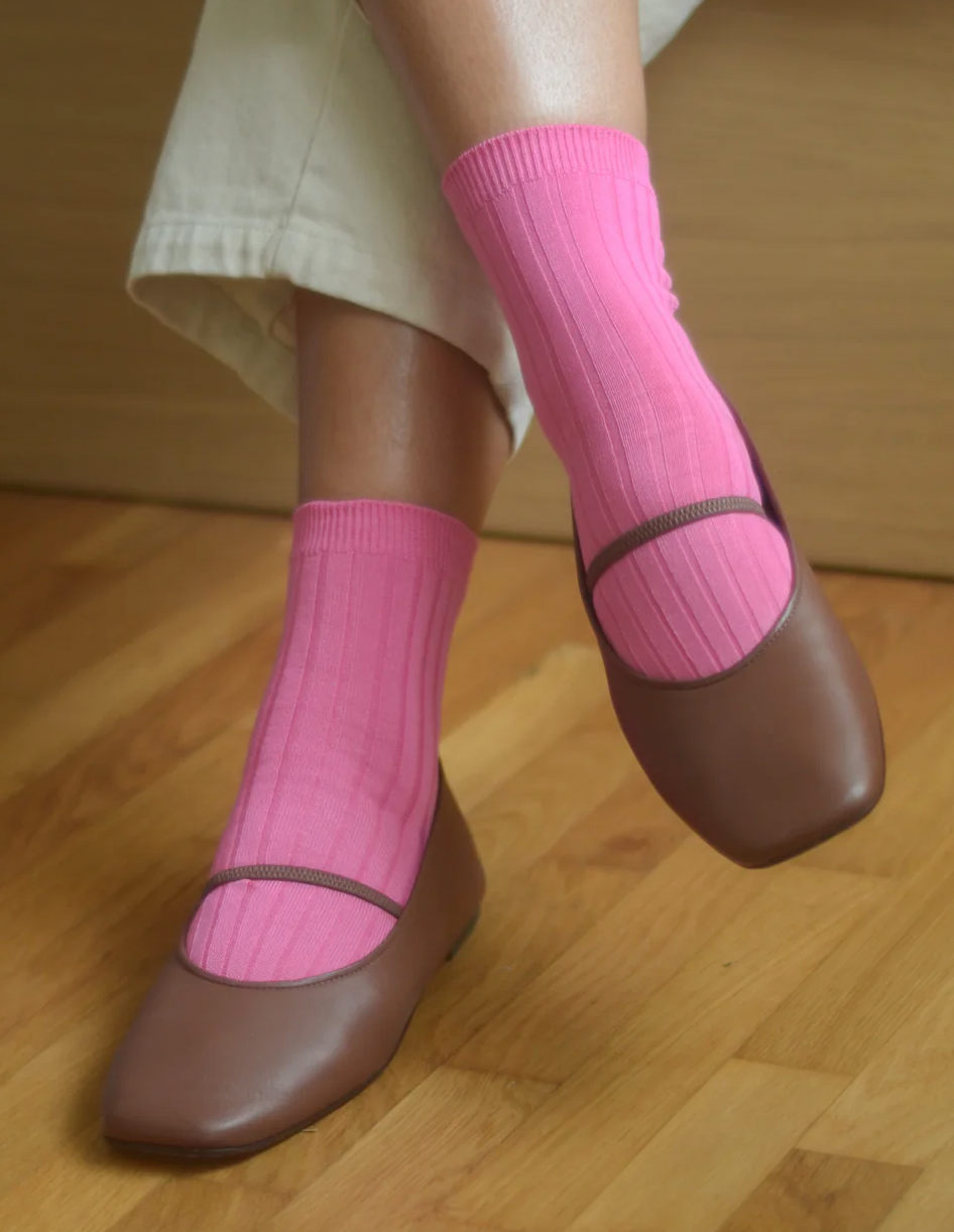 Her Socks, Bright Pink
