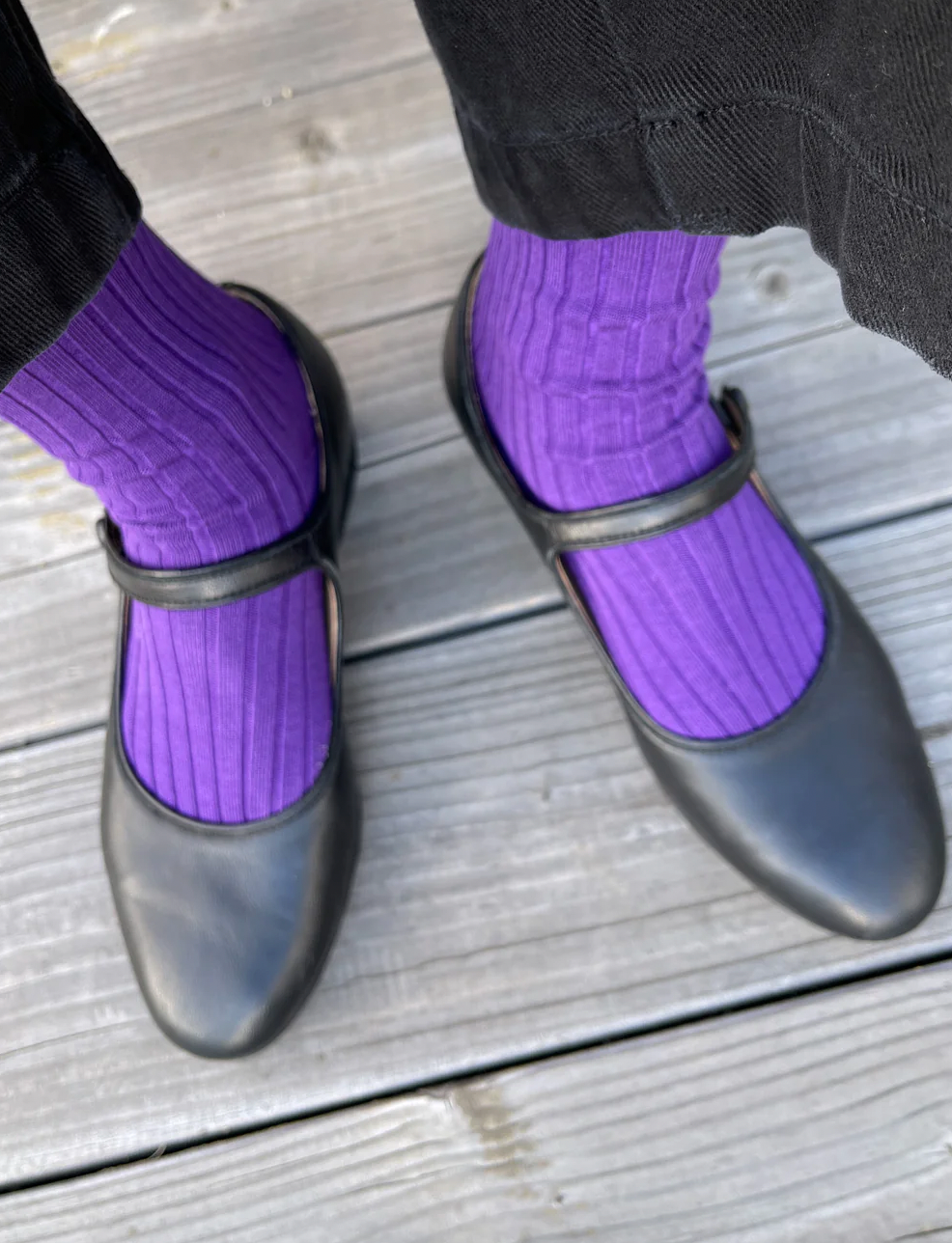 Her Socks, Eggplant