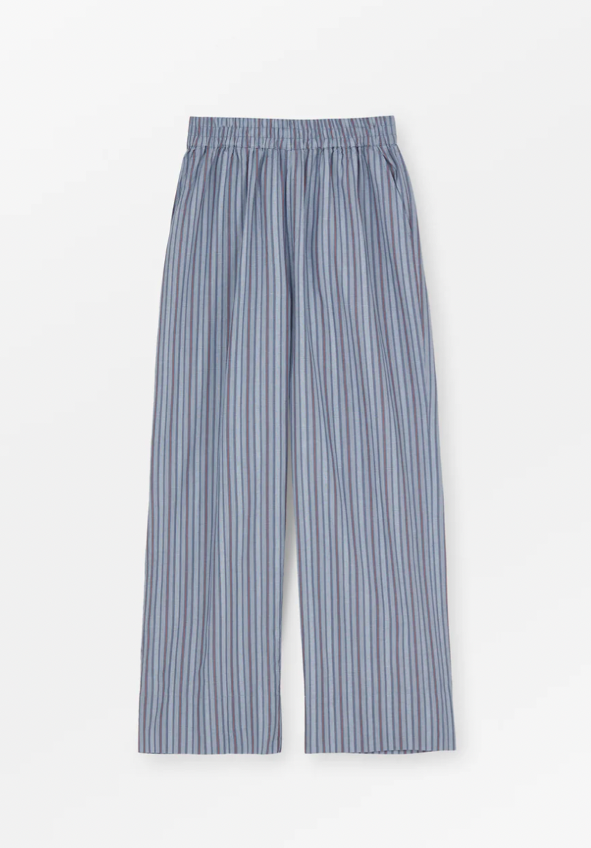 Jasmine Pants, Blue/Red Stripe