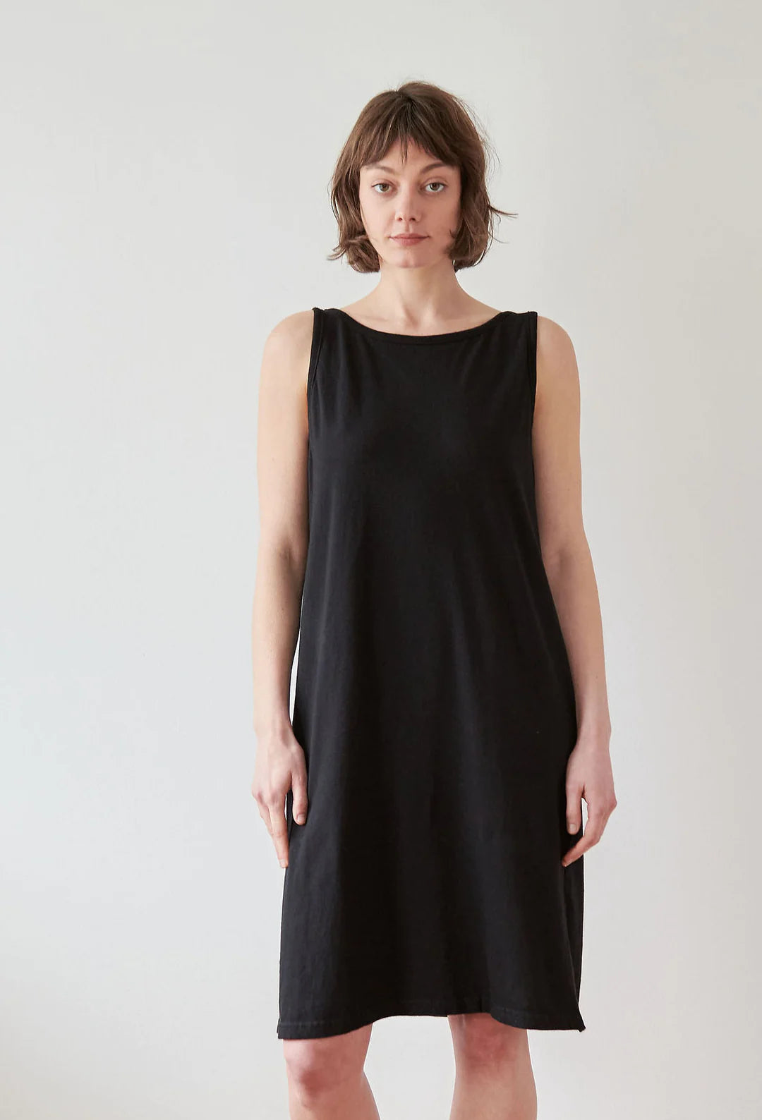 Boatneck Dress, Black