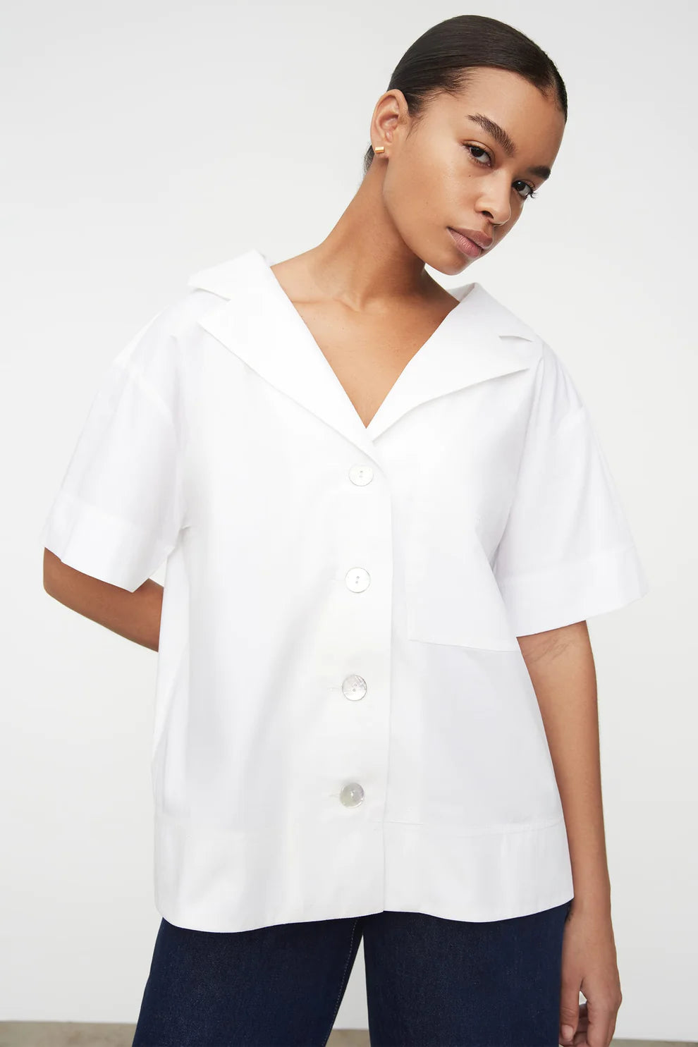 Seascape Shirt, White
