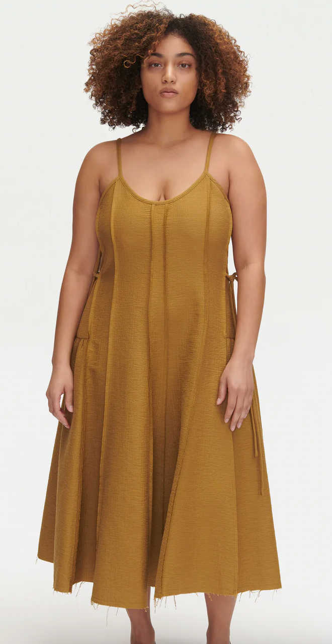 Madero Dress, Gold