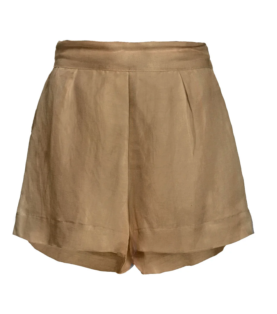 The High Waist Short, Linen Cupro, Sandstone