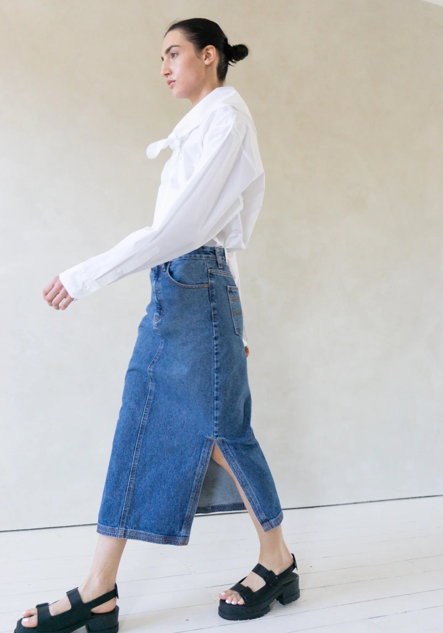 Carrara Jean Skirt, Leo Vintage