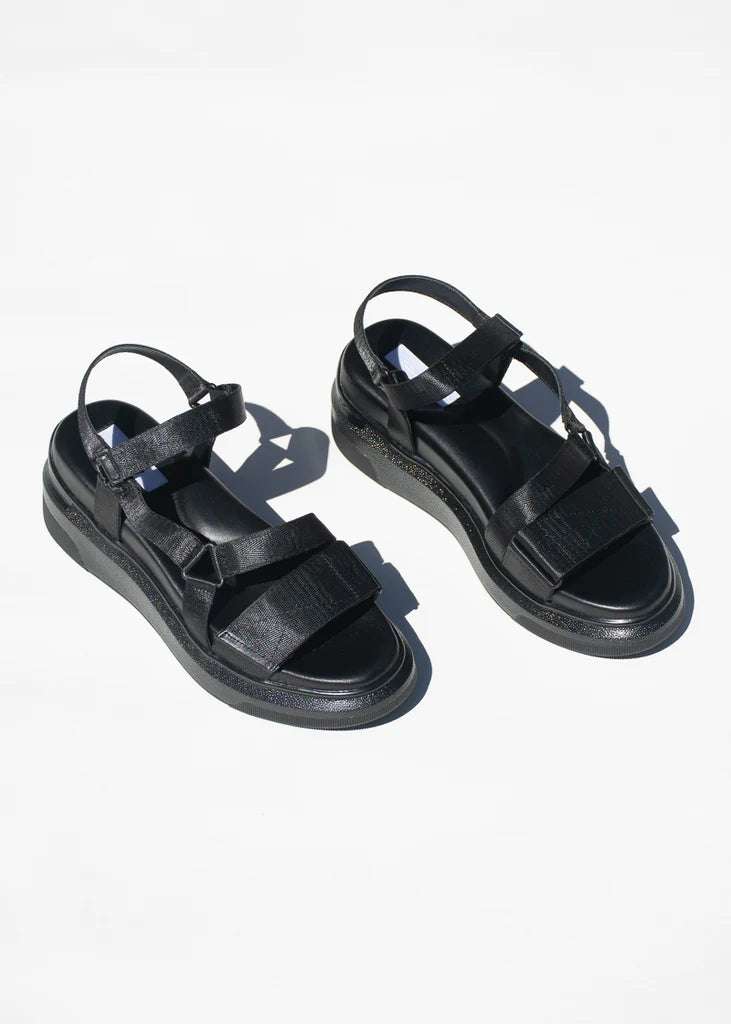 Velcro Sandal, Black