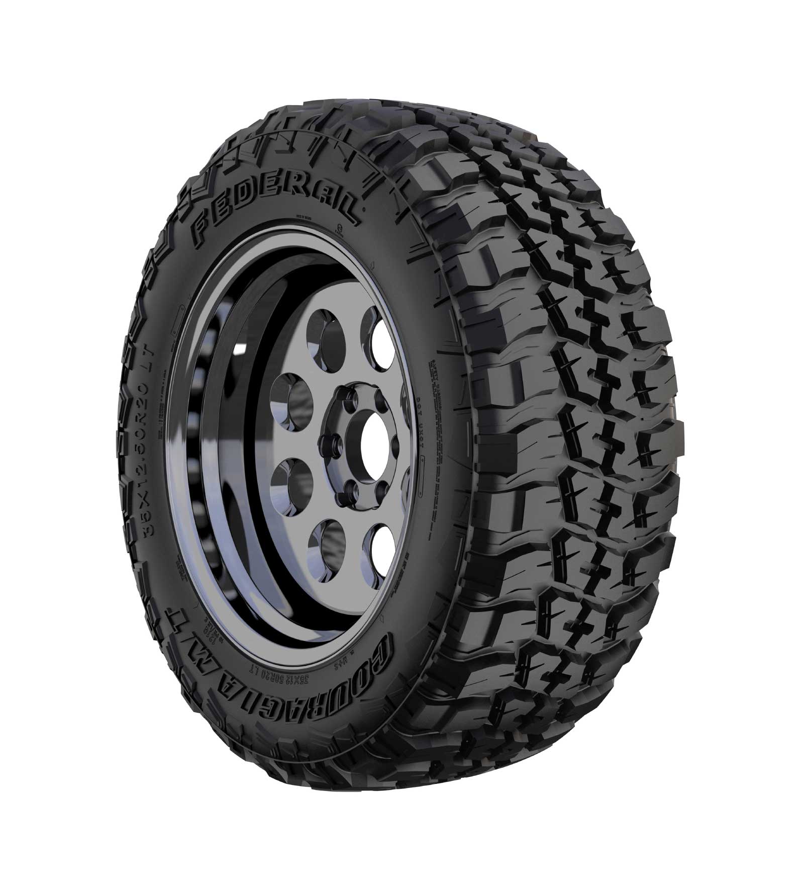 Lt205/80r16-8pr federal couragia m/t o.w.l.