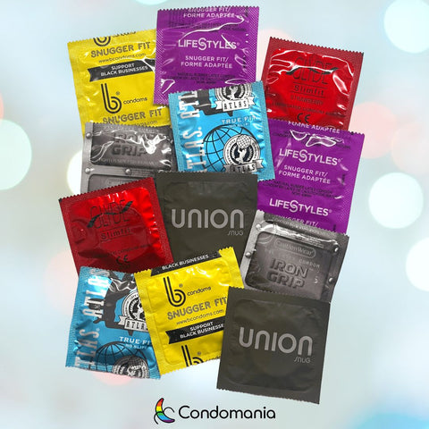 small size condom sampler