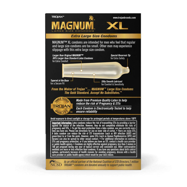 trojan magnum xl condoms