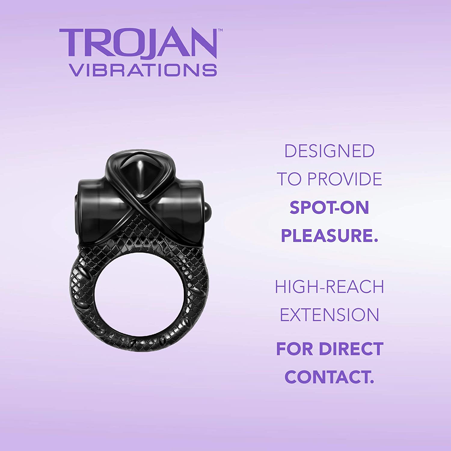 Trojan Hot Spot Vibrating Cock Ring