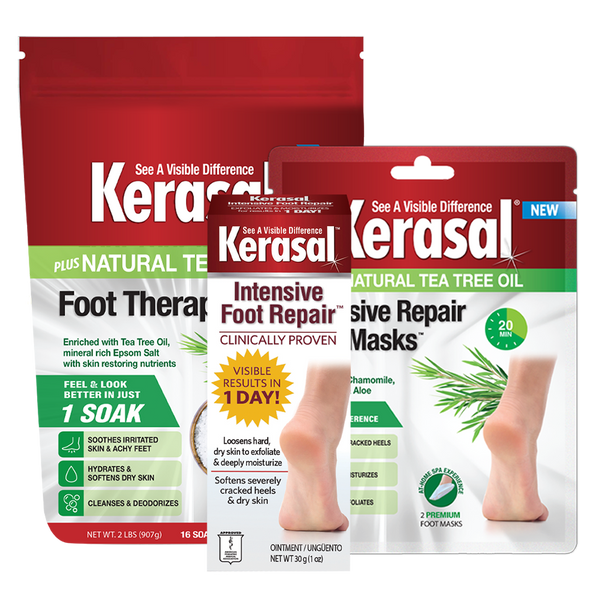Kerasal® Foot Bundle (Mask, Soak and Intensive Foot R