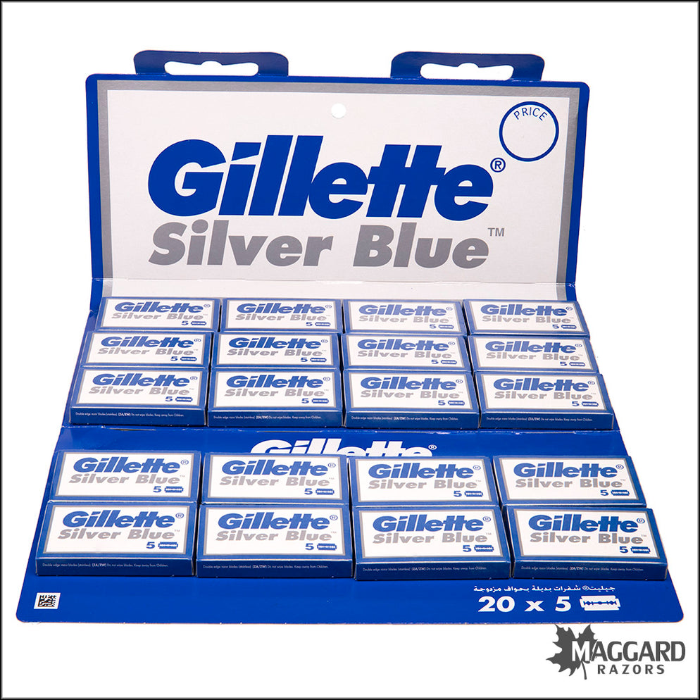gillette silver blue razor blades