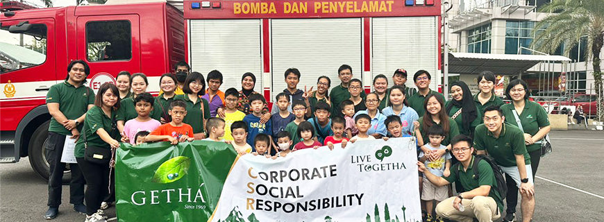 Getha team with Shan Dai Orphanage at Balai Bomba dan Penyelamat Presint 7, Putrajaya