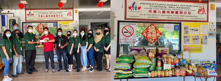 Getha team visited PIICS to provide support and groceries
