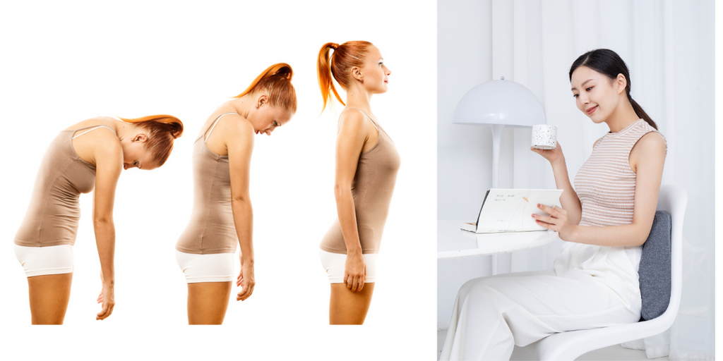 Good posture for your spine health, to reduce back pain