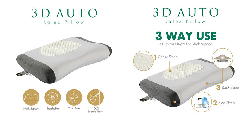 Getha 3D Auto Neck Support Pillow