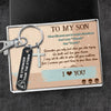 Cross Keychain - Skull - To My Son - Go Forth And Live Your Dream - Ukgken16002