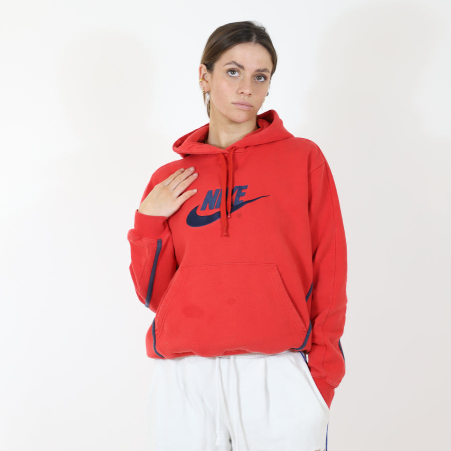 Embroided Central Hoodie in Red – hmsvintage