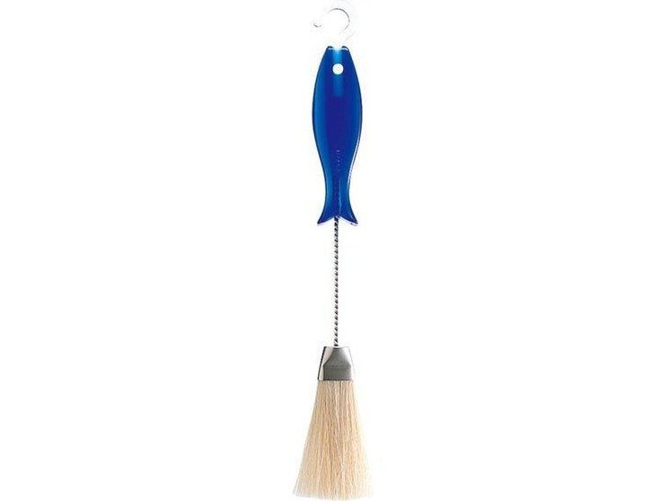 Smart Design Palm Brush & Stand - Contoured Non-Slip Grip - No-Leak Valve - Long Lasting Bristles - Odor Resistant - Dishwasher Safe - Cleaning Pots