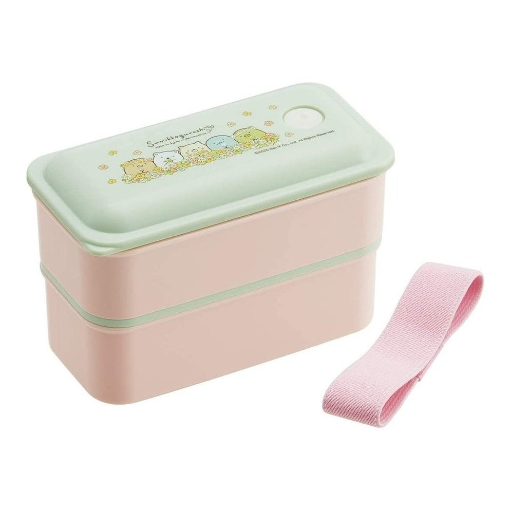 Spirited Away Dark Red 2-Layered Round Bento Lunch Box with Fork