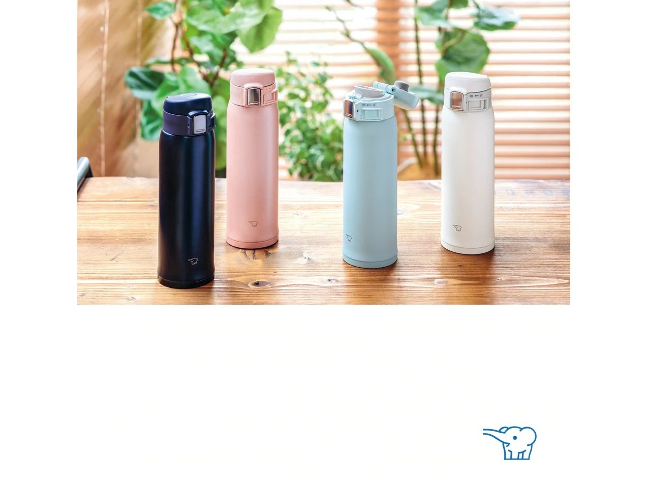ZOJIRUSHI SM-SR One touch open vacuum insulated bottles 360, 480 & 600 ml