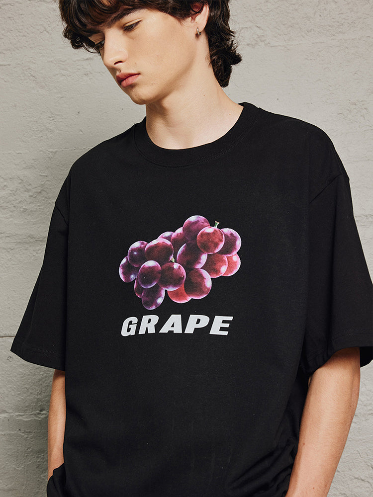 Men'S Variegated Fruit Print T-Shirts