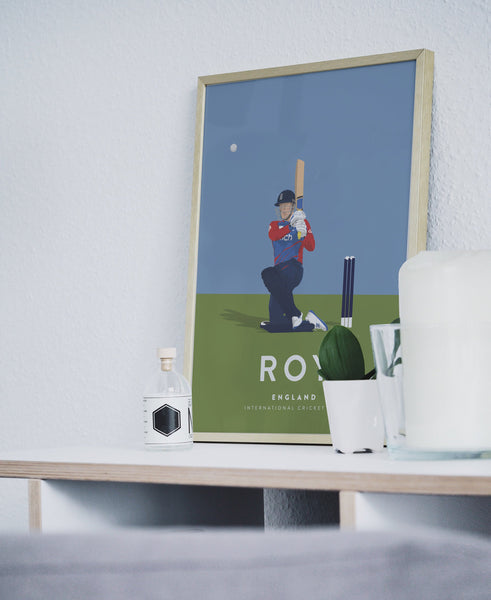 Jason Roy England Cricket A3 & A4 Poster - International Cricket Icon