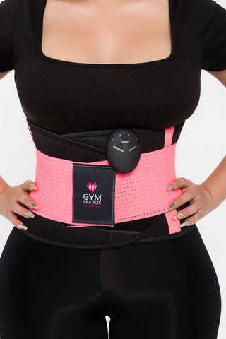 GYM IN A BOX Electronic Waist Trimmer Massager Corset Kardashians Hourglass Figure