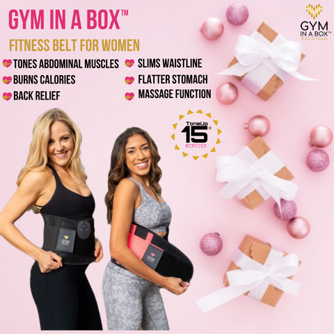 This Waist Trainer is the GOAT! YOUR GIFT THIS CHRISTMAS: Non-Invasive Tummy Tuck - No down time- Easy & Convenient: Strip off fats and burn extra calories with GYM IN A BOX Electronic Waist Trainer